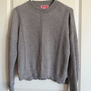T.J.Maxx Gray Crew Neck Sweater
